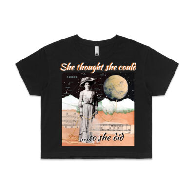 She Thought She Could - Women's Crop T Thumbnail