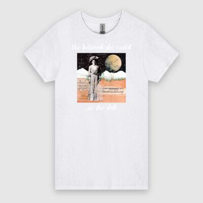 she believed she could - Women's HeavyCotton™ Tee  Thumbnail